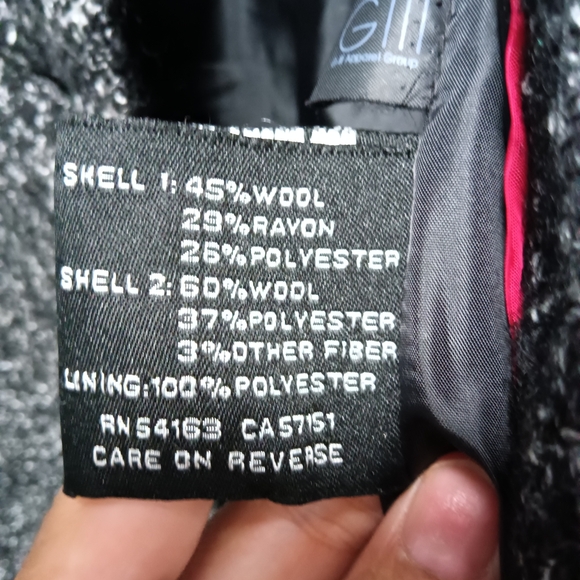 CLEARANCE SALE!! Black Rivet Women's Formal Two-Tone Pea Coat. - Picture 11 of 11